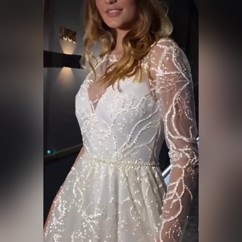 NWT Sz 14 Olivia Bottega Stourin 2 In 1 Ivory Wedding Gown - Picture 4 of 11